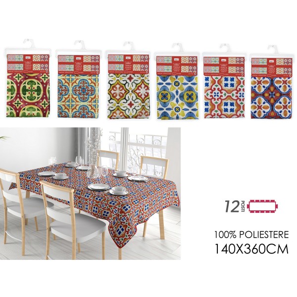 ΤΡΑΠΕΖΟΜΑΝΤΗΛΟ ZAHIRA 140Χ360cm POLYESTER 675148
