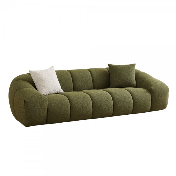 BOSSANOVA ΚΑΝΑΠΕΣ 3ΘΕΣΙΟΣ ΠΡΑΣΙΝΟ ΣΚΟΥΡΟ 255x115x71cm