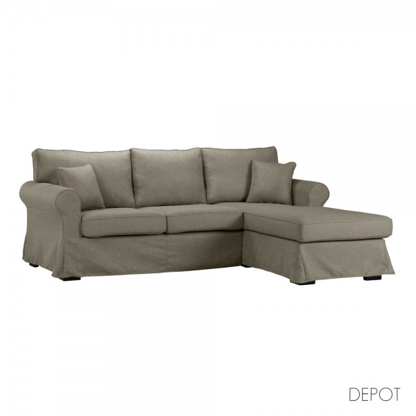 ASHLEY ΚΑΝΑΠΕΣ ΓΩΝΙΑ ΔΕΞΙΑ ΜΕ ΑΠΟΣΥΡΟΜΕΝΟ ΚΑΦΕ 236x171xH91cm