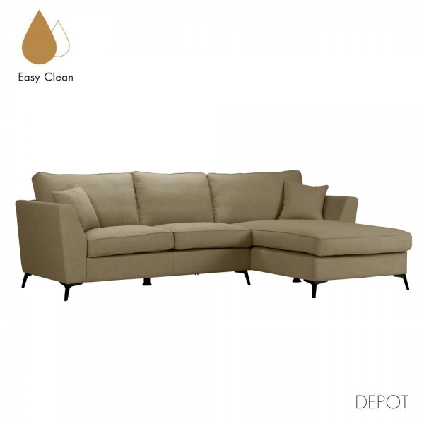 BOEL ΚΑΝΑΠΕΣ ΓΩΝΙΑ ΔΕΞΙΑ BEIGE MEMORY 02 280x170x92cm