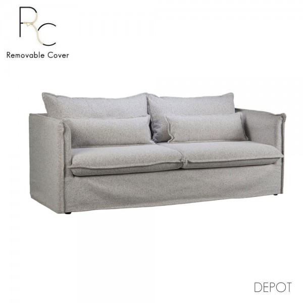 PROUD ΚΑΝΑΠΕΣ 3ΘΕΣΙΟΣ ΓΚΡΙ ΑΝΟΙΧΤΟ PUENTE 80 210x90x90cm