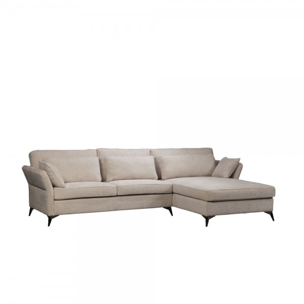 PARFAIT ΚΑΝΑΠΕΣ ΓΩΝΙΑ ΔΕΞΙΑ BEIGE LEGASY 15 307x185x92cm