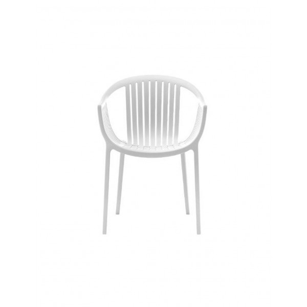 TATAMI πολυθρόνα pp WHITE 58x61,5xH78(66/44)cm