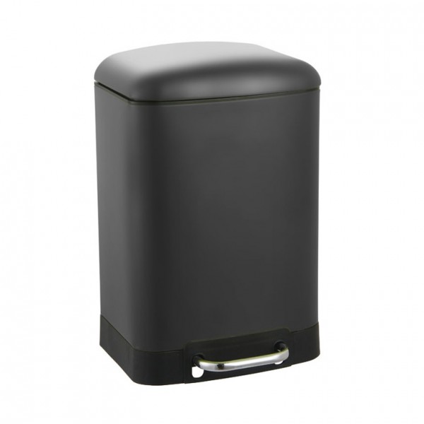 ΚΑΛΑΘΙ ΜΠΑΝΙΟΥ 6lt INOX ΜΑΥΡΟ ΜΑΤ SOFT CLOSE ANKOR 829347
