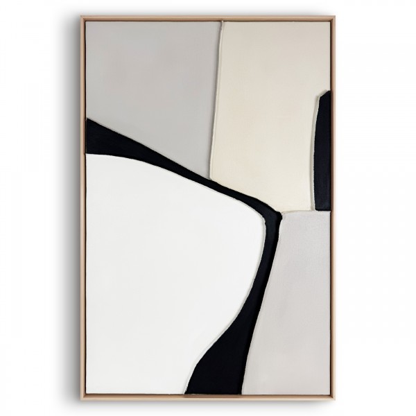 ΠΙΝΑΚΑΣ ΜΙΚΤΗ ΤΕΧΝΙΚΗ ME ΦΥΣΙΚΟ ΠΛΑΙΣΙΟ SILENT SHAPES 78Χ118ΕΚ