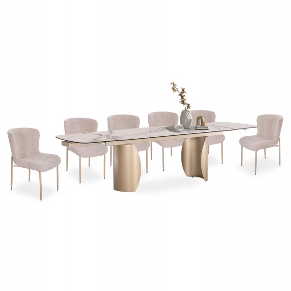 ΣΕΤ ΤΡΑΠΕΖΑΡΙΑΣ 7ΤΜΧ OBSESSION SM21225 ΚΕΡΑΜΙΚΟ TOP--ΣΑΜΠΑΝΙ ΜΕΤΑΛΛΟ