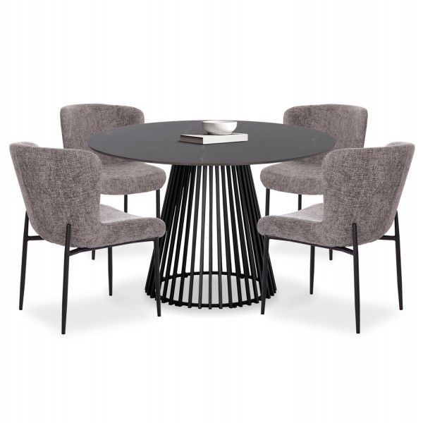 ΣΕΤ ΤΡΑΠΕΖΑΡΙΑΣ 5ΤΜΧ MEMNON SM21242 ΚΕΡΑΜΙΚΟ TOP-- ΣΤΡΟΓΓΥΛΟ--ΓΚΡΙ