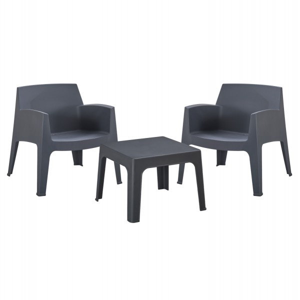 ΣΕΤ LOUNGE 3ΤΜΧ SLEEK HM21274.10 ΓΚΡΙ ΠΟΛΥΠΡΟΠΥΛΕΝΙΟ
