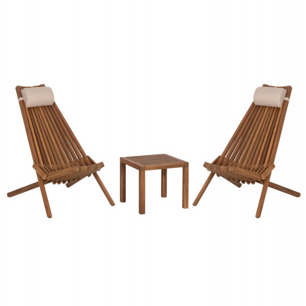 LOUNGE ΣΕΤ ΕΞ.ΧΩΡΟΥ 3ΤΜΧ SHIGAN HM10993 ΞΥΛΟ ΑΚΑΚΙΑΣ--ΜΑΞΙΛΑΡI ΚΕΦΑΛΗΣ ΣΕ ΜΠΕΖ