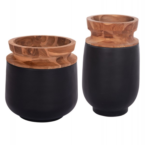 ΔΙΑΚΟΣΜΗΤΙΚΑ ΒΑΖΑ ΔΑΠΕΔΟΥ 2ΤΜΧ LINTER HM21140.01 FIBER CEMENT ΜΑΥΡΟ-ΞΥΛΟ ΤΕΑΚ 47Υ & 60Υεκ