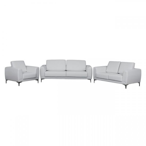 ΣΕΤ ΣΑΛΟΝΙΟΥ 3ΤΜΧ  KENZIE ΜΕ ΛΕΥΚΟ PU HM10329.01