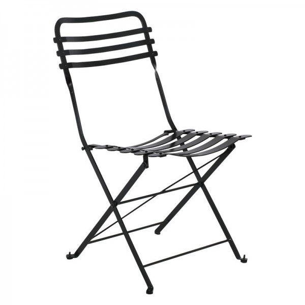 ΖΑΠΠΕΙΟΥ Καρέκλα 45x56x84cm Μέταλλο Βαφή Μαύρο Ε517,7