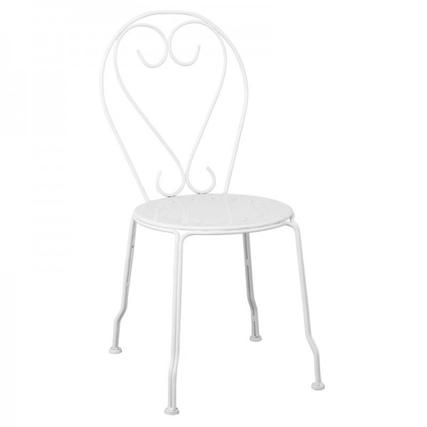 BISTRO Καρέκλα 41x48x90cm Μέταλλο Βαφή Άσπρο Ε5182,1