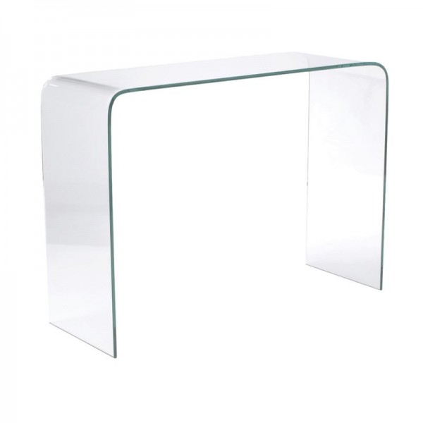 GLASSER Κονσόλα 110x35x75cm Διάφανο Γυαλί 12mm ΕΜ723