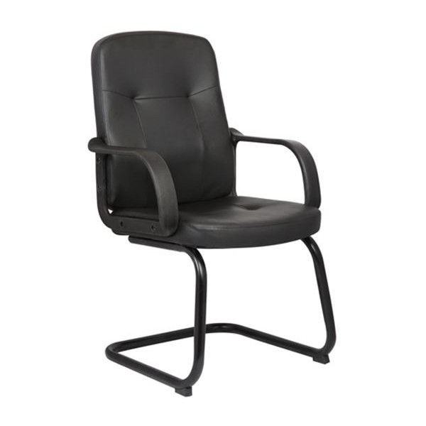 BF1300V Πολυθρόνα Γραφείου Επισκέπτη, 57x59x95cm Pu Μαύρο ΕΟ533
