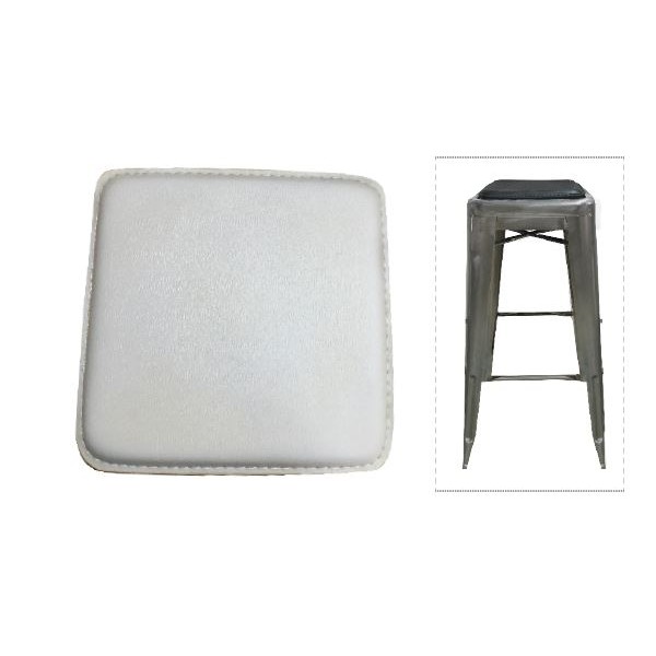 RELIX Κάθισμα για Σκαμπό, 27x27cm Pvc Άσπρο (Μαγνητικό) Ε519,1Σ