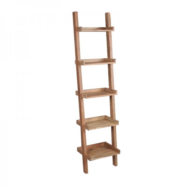 LADDER Βιβλιοθήκη - Ραφιέρα 45x35x190cm Ξύλο Ακακία Φυσικό ΕΑ7019