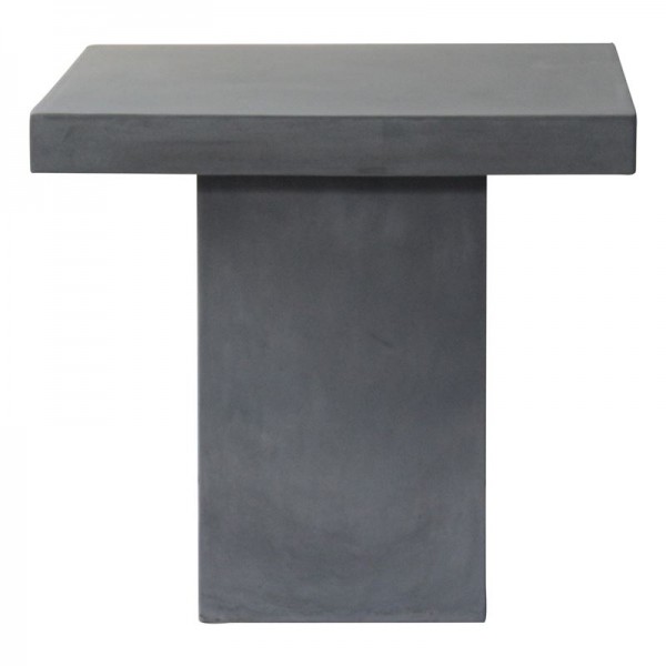 CONCRETE Cubic Τραπέζι Κήπου - Βεράντας, 80x80x75cm Cement Grey Ε6208