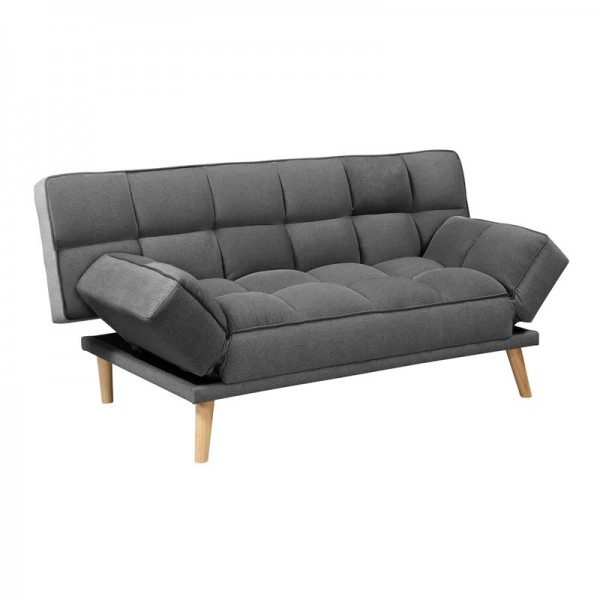 JAY Καναπές - Κρεβάτι 179x90x87cm Bed:179x110x48cm, Ύφασμα Γκρι Ε9923,1