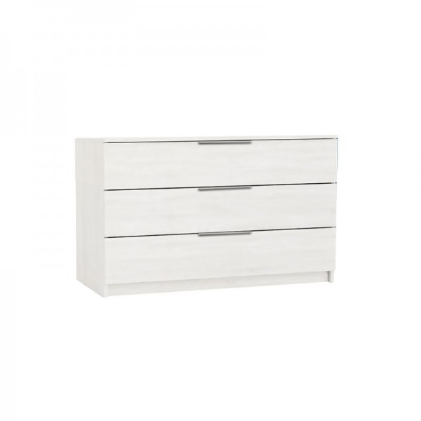 DRAWER Συρταριέρα με 3 Συρτάρια, 80x40x64cm Απόχρωση Άσπρο Ε760,3