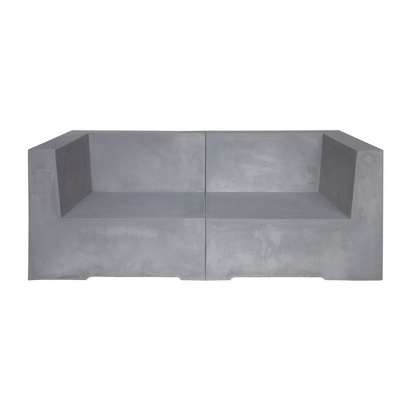 CONCRETE 2Θέσιος Kαναπές Κήπου - Βεράντας, 166x81x65cm Cement Grey Ε6200,2