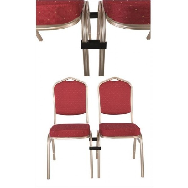 HILTON Σύνδεσμος ένωσης Καρεκλών, Πλαστικό σε χρώμα Μαύρο