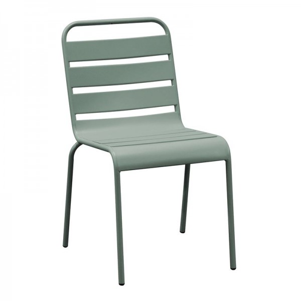 BRIO Καρέκλα-Pro Στοιβαζόμενη Μέταλλο 48x59x79cm Βαφή Sandy Green 5635C Ε543,3