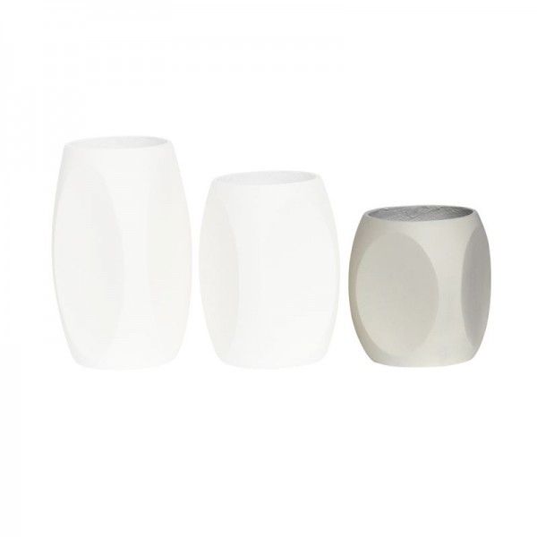 VASE-4 Βάζο Cement, Απόχρωση Beige Φ33x40cm