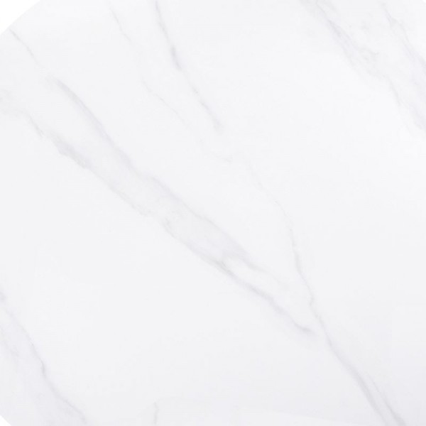Sintered Stone Επιφάνεια Τραπεζιού, 60x60cm/11mm Απόχρωση White Marble (MDF για στήριξη βάσης) Ε106,1S