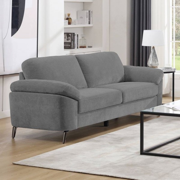 KATRINA Καναπές 3θ - Σαλονιού - Καθιστικού, 212x87x89cm Ύφασμα Γκρι, K/D Ε9446,31