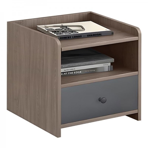 ORIENT Κομοδίνο με 1 Συρτάρι, 43x40x49cm Απόχρωση Sonoma Oak-Grey Ε7430,1