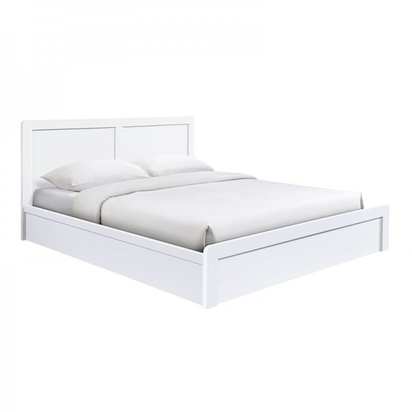 LIFE LUX Κρεβάτι Διπλό 168x210x100cm για Στρώμα 160x200cm, Απόχρωση Άσπρο Ε73860,1