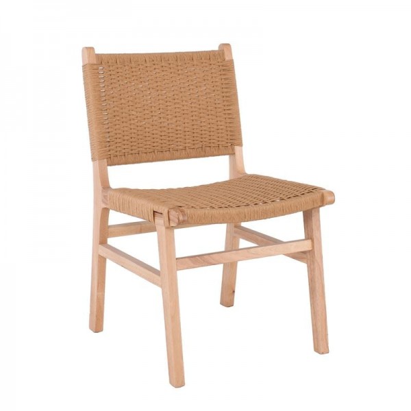 COMO Καρέκλα Τραπεζαρίας Φυσικό, Κάθισμα Paper Rope