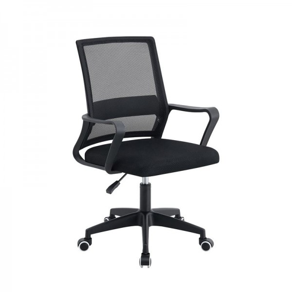 BF2112 Πολυθρόνα Γραφείου Ύφασμα Μαύρο Mesh