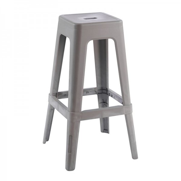 RELIX PP Σκαμπό BAR Στοιβαζόμενο, PP Απόχρωση Sand Beige