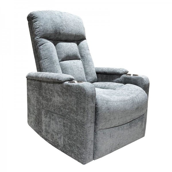 NANCY Lift-Relax Πολυθρόνα Σαλονιού - Καθιστικού, Ύφασμα Σκ.Γκρι (ηλεκτρική ανάκληση)