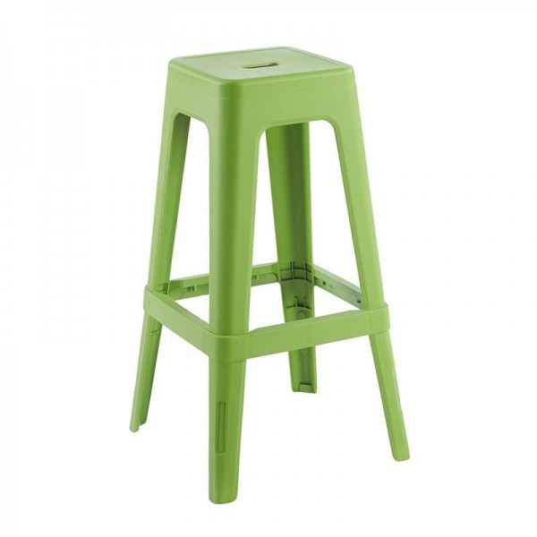 RELIX PP Σκαμπό BAR Στοιβαζόμενο, PP Απόχρωση Lime