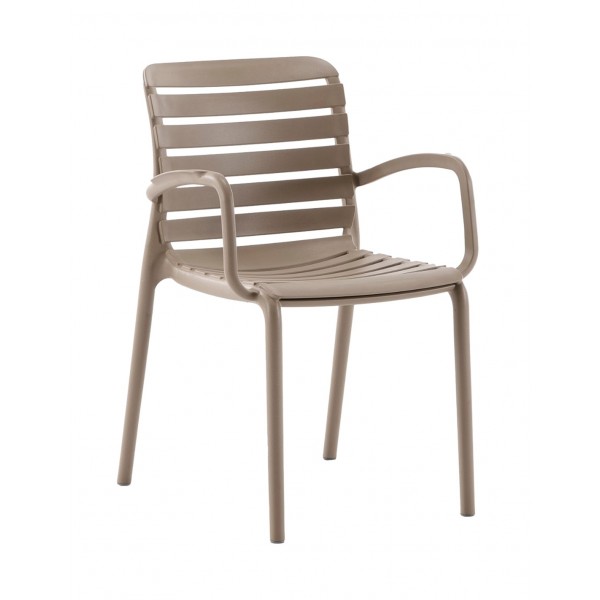 Parma πολυθρόνα pp SAND ΣΤΟΙΒΑΖΟΜΕΝΗ 56x56x82(47)cm