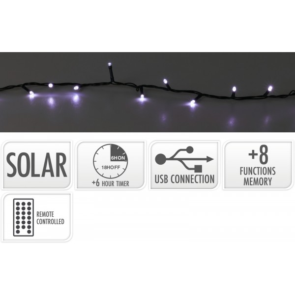 XMAS ΗΛΙΑΚΑ ΦΩΤΑΚΙΑ ΕΞ.ΧΩΡΟΥ 800LED ΛΕΥΚΑ AEX100030