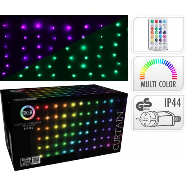 ΦΩΤΑΚΙΑ ΚΟΥΡΤΙΝΑ ΕΣ/ΕΞ ΧΩΡΟΥ 240LED AGB000270