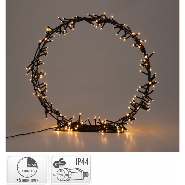 ΔΙΑΚΟΣΜΗΤΙΚΟ ΣΤΕΦΑΝΙ ΜΕ ΦΩΤΑΚΙΑ ΣΕ ΒΑΣΗ 300LED AMZ105280