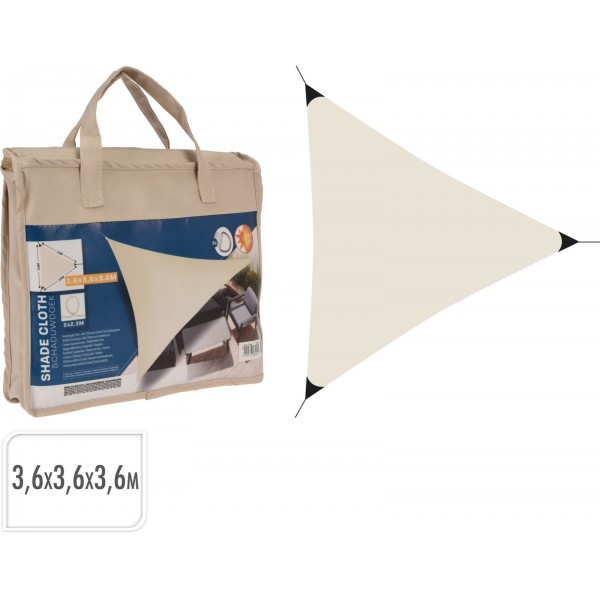 ΠΑΝΙ ΣΚΙΑΣΗΣ ΤΡΙΓΩΝΙΚΟ ΚΡΕΜ 360Χ360Χ360ΕΚ C46400600