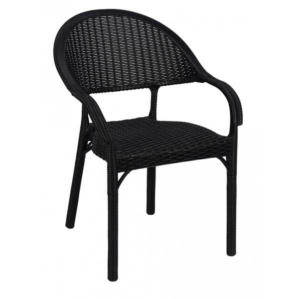 ΠΟΛΥΘΡΟΝΑ ΜΕ ΠΛΕΞΗ ΠΛΑΣΤΙΚΗ ΜΑΥΡΟ RATTAN 44X62X82EK CH-N5090-BL