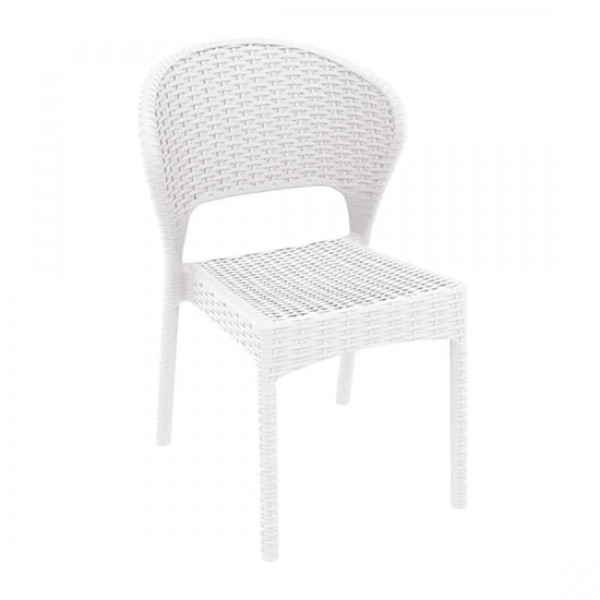 Daytona λευκή καρέκλα PP 55x61x81cm 53.0089