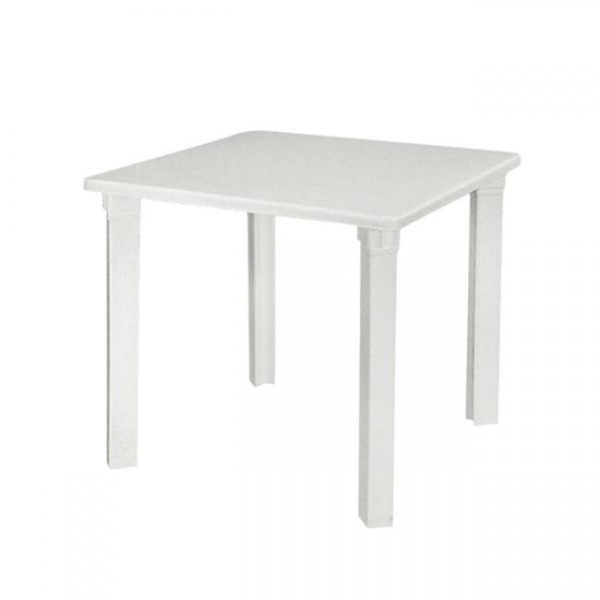Nettuno Τραπέζι Πλαστικό 80x80x72cm Λευκό Ε367,8