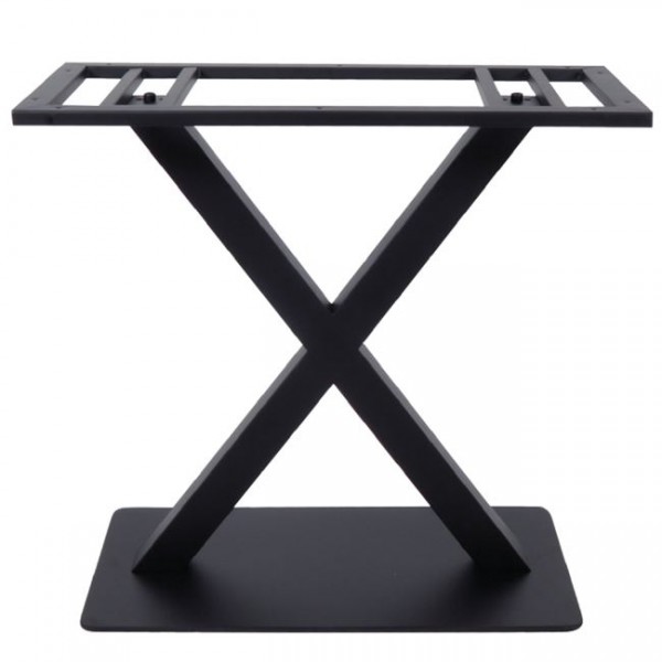 FERRO Βάση Τραπεζιού Μέταλλο 70x40x72cm Μαύρο Ε061