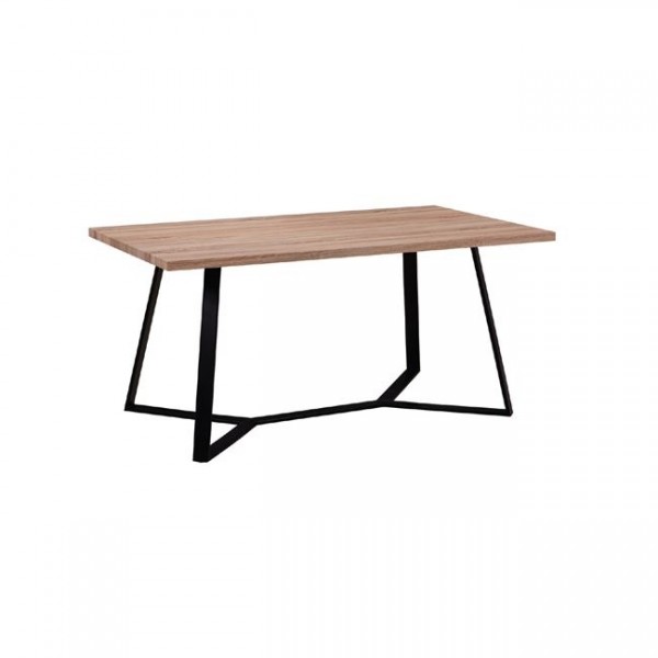 Hanson Τραπέζι 160x90x75cm Βαφή Μαύρη/Sonoma ΕΜ821,1