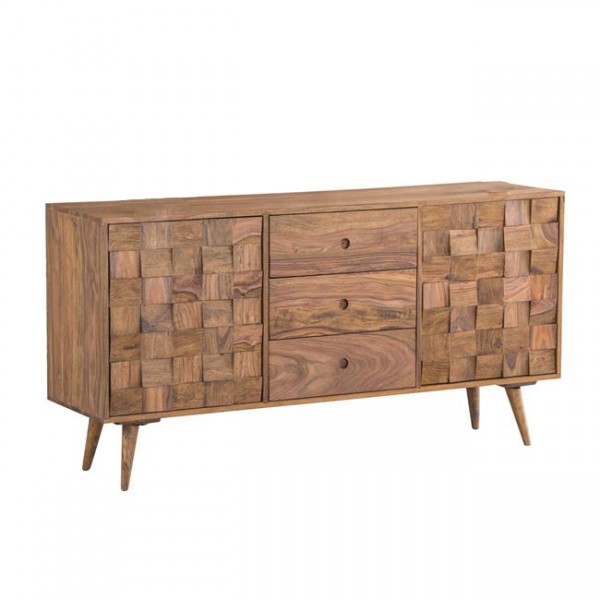Teka Μπουφές 145x40x75cm Ξύλο Ακακία Φυσικό ΕΑ7043