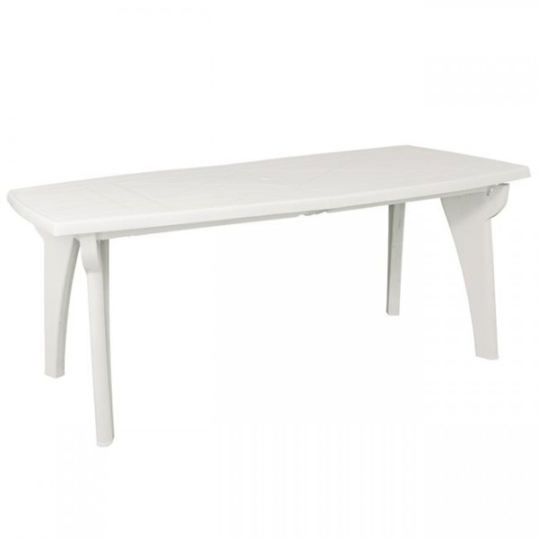 Lipari Πλαστικό Τραπέζι 180x90x72cm/Λευκό Ε363