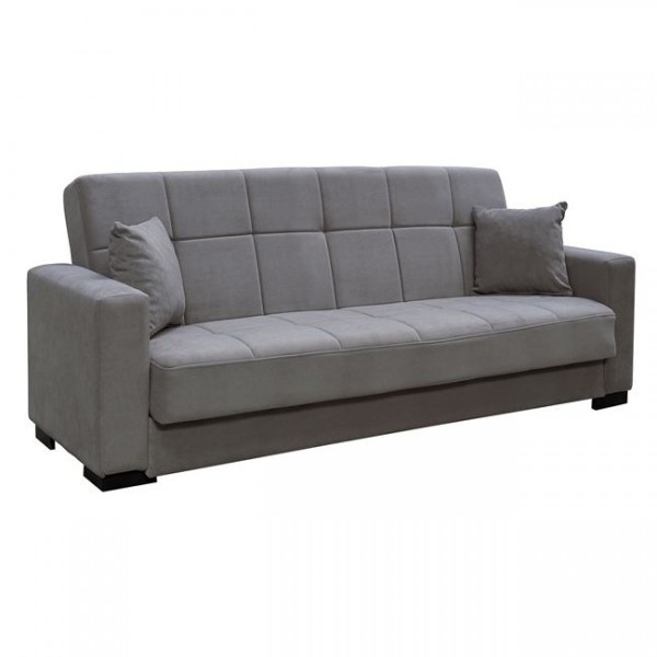 CARSON Καναπές – Κρεβάτι με Αποθηκευτικό Χώρο, Sofa:225x94x88 Bed:120x190cm 3Θέσιος Ύφασμα Γκρι Ε9939,2